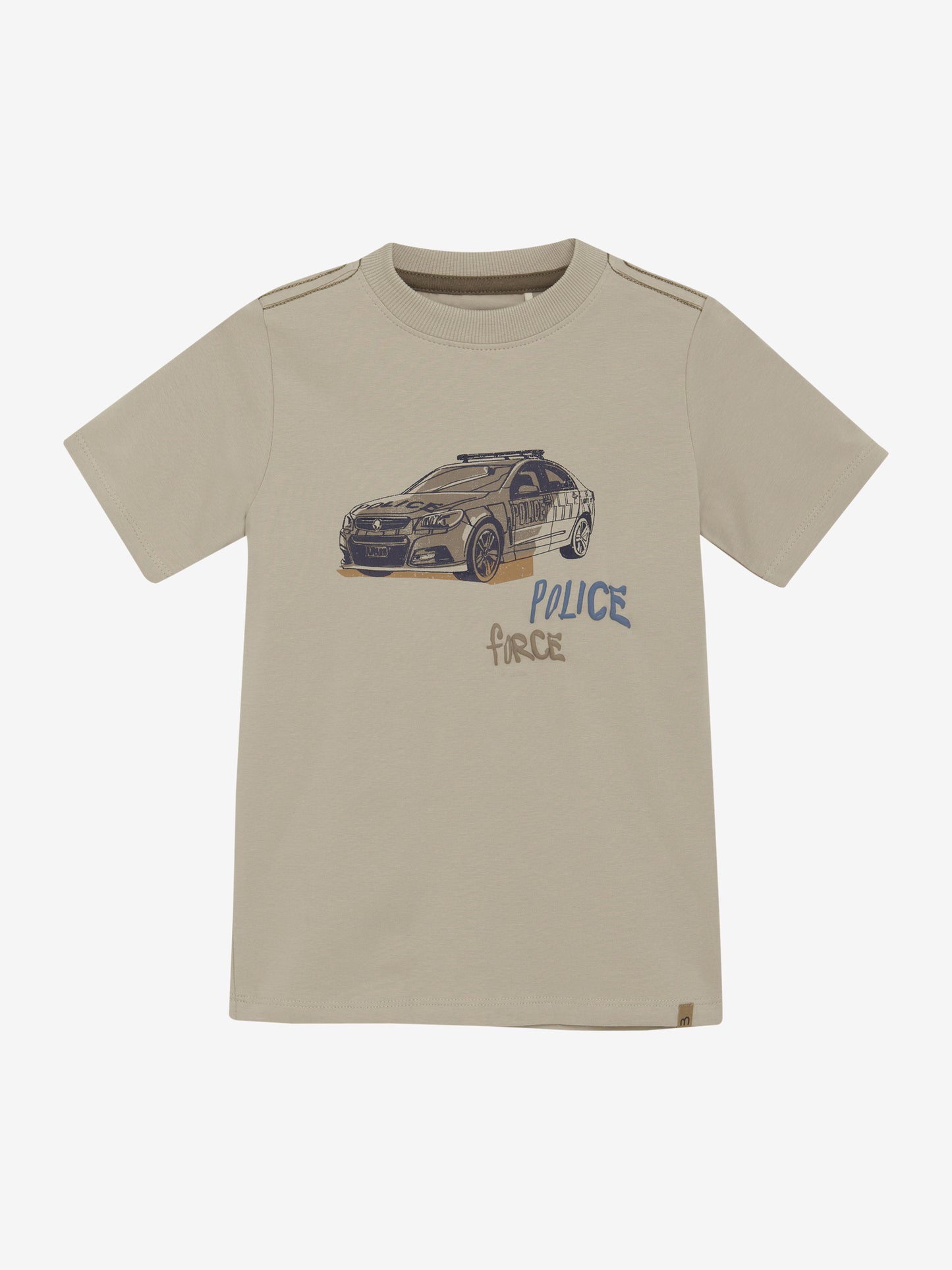 T-Shirt mit Polizeiauto-Motiv in 3 Farben