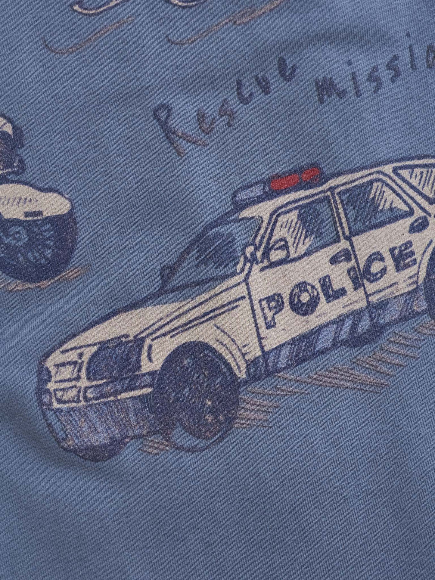 T-Shirt mit Polizeiauto-Motiv in 3 Farben