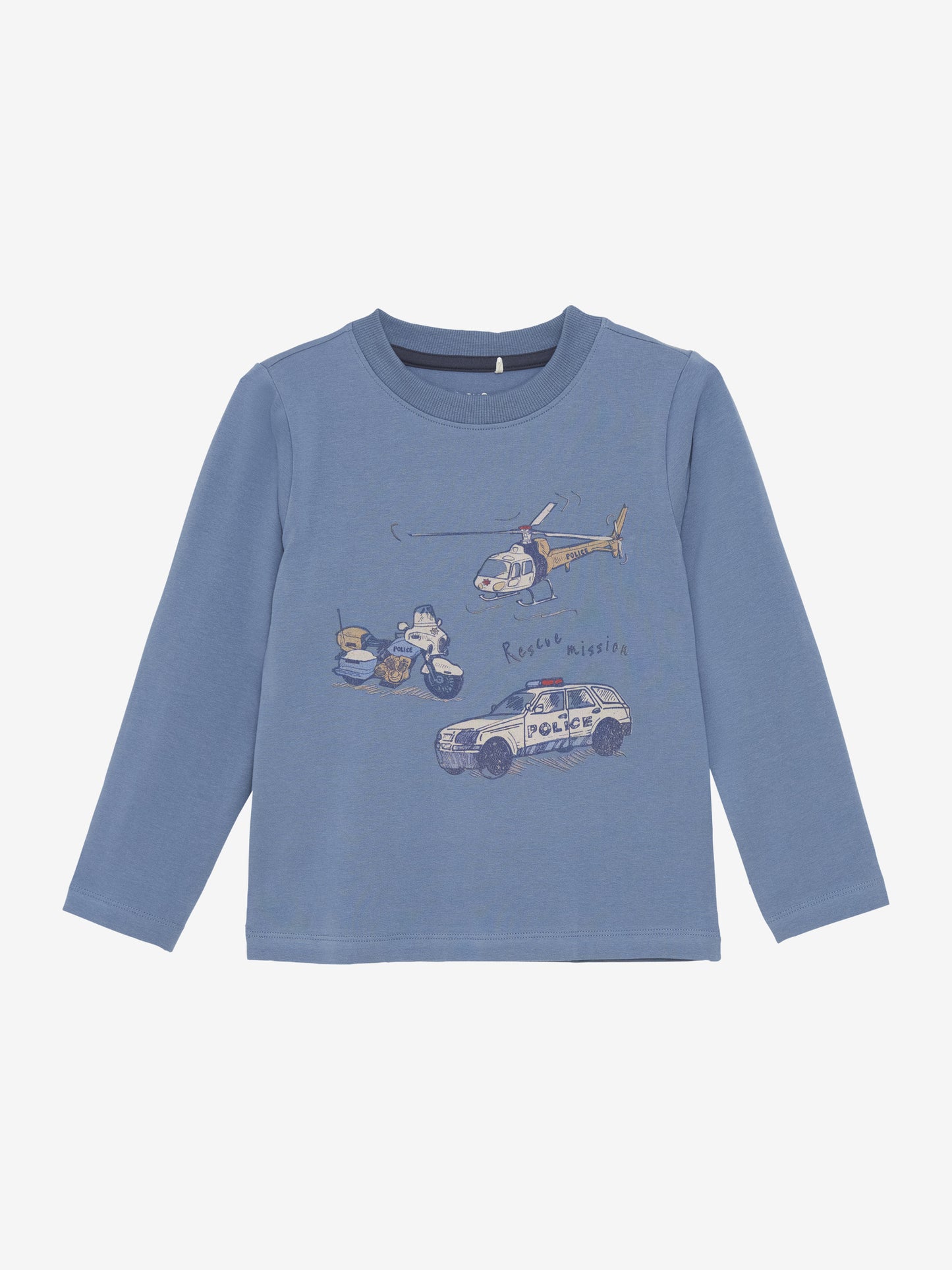 T-Shirt mit Polizeiauto-Motiv in 3 Farben