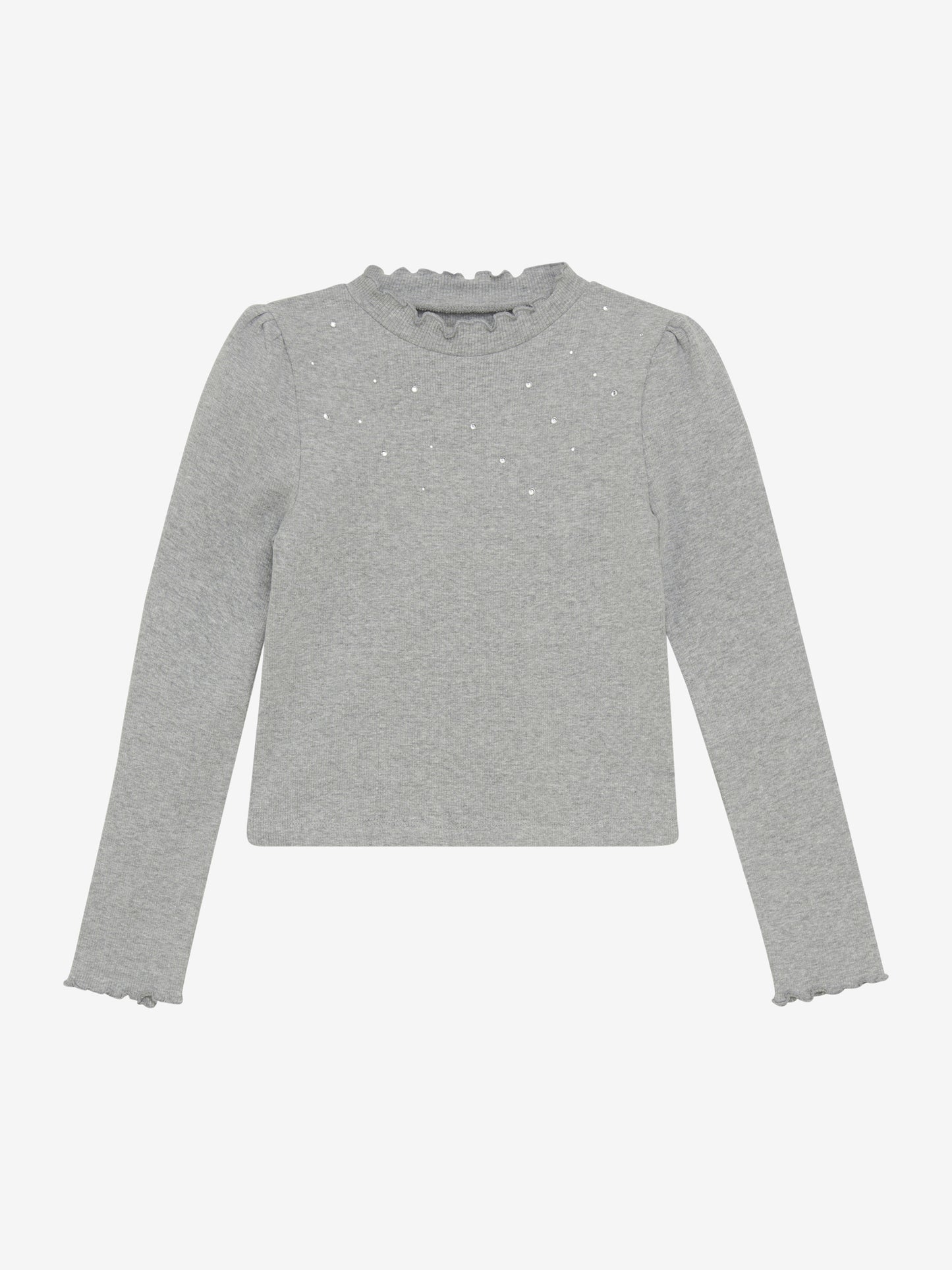 Langarmshirt mit Strass-Steinchen