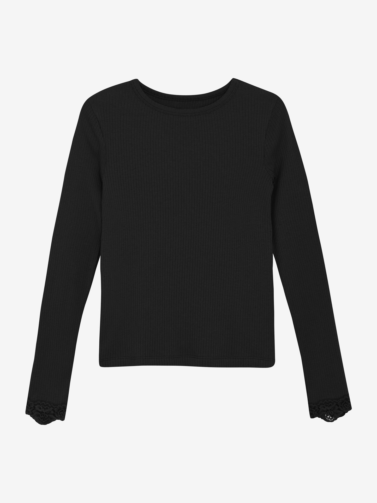 Langarm Shirt mit Stickerei in 2 Farben