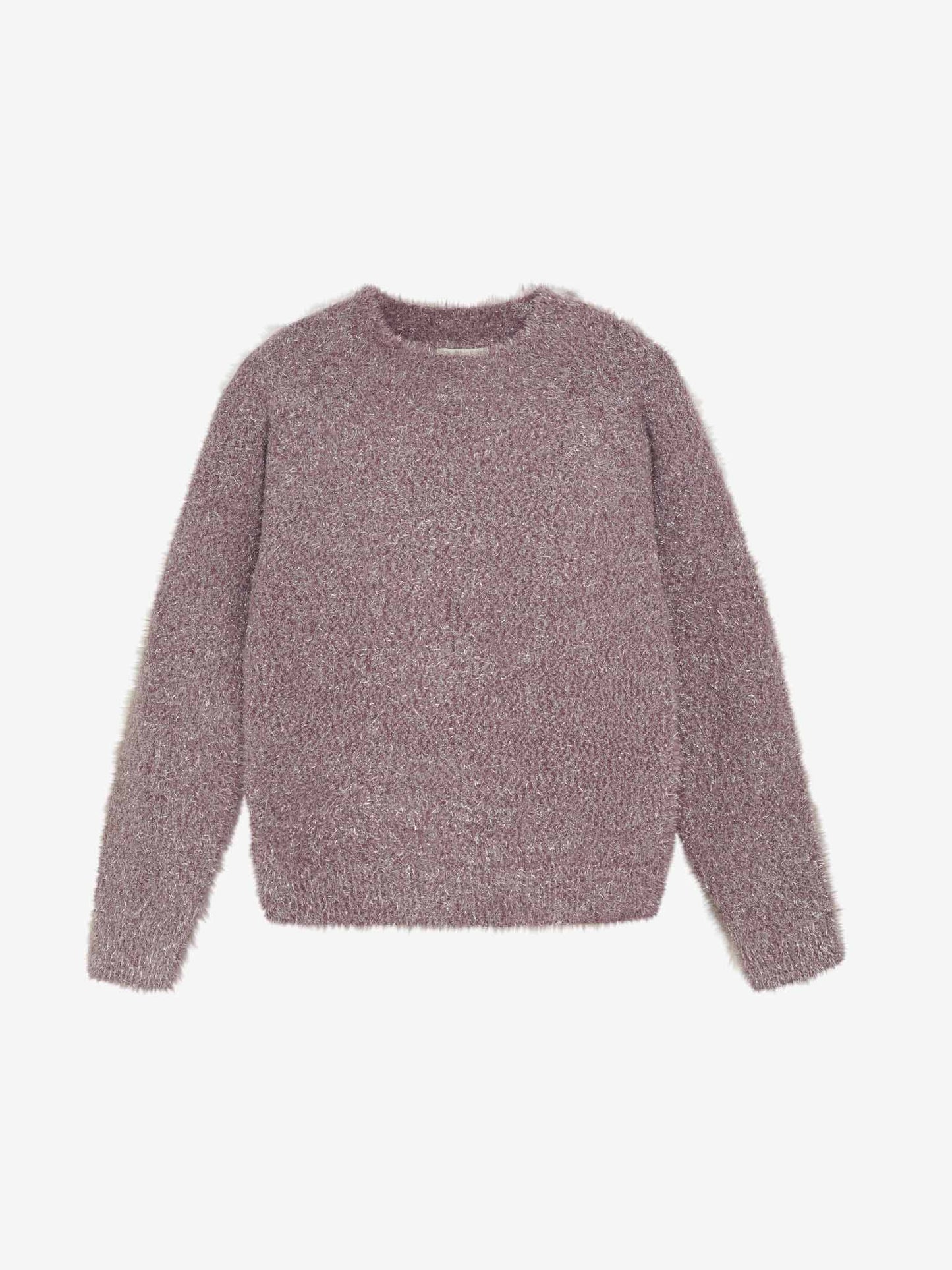 Glitzer Pullover rosé meliert von Creamie