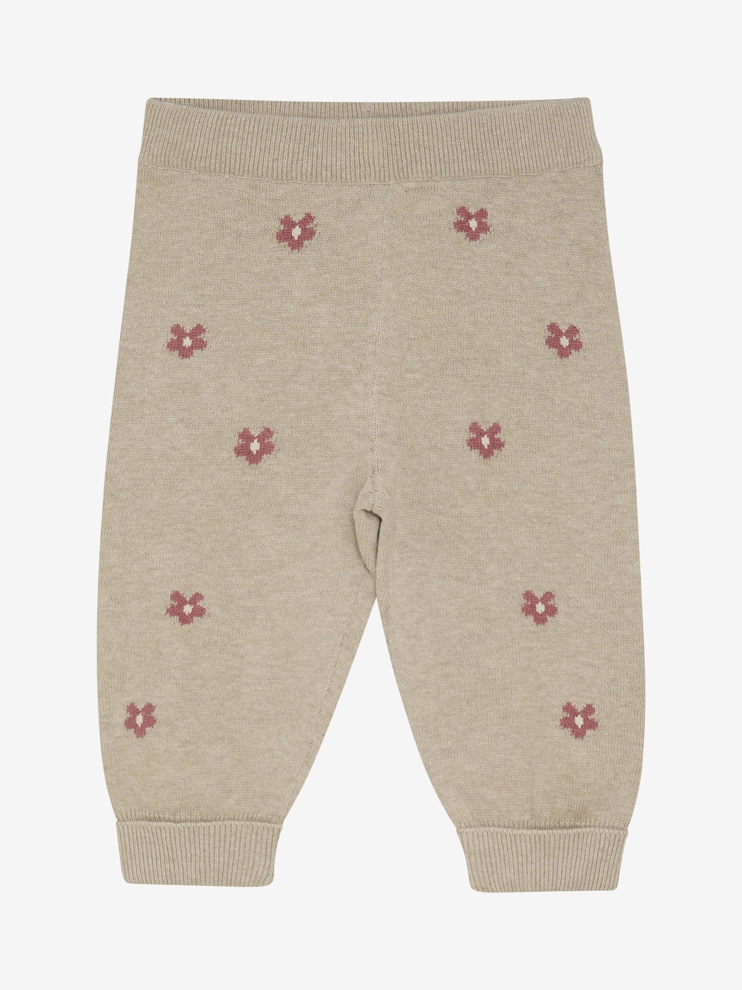 Baby Strickhose mit Blütenmuster