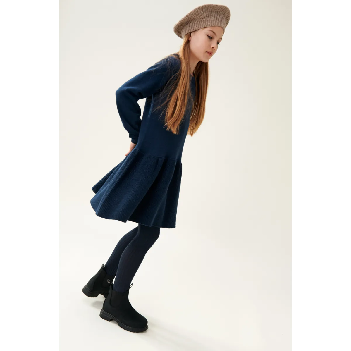 Liewood Wollkleid mit Lurexfäden