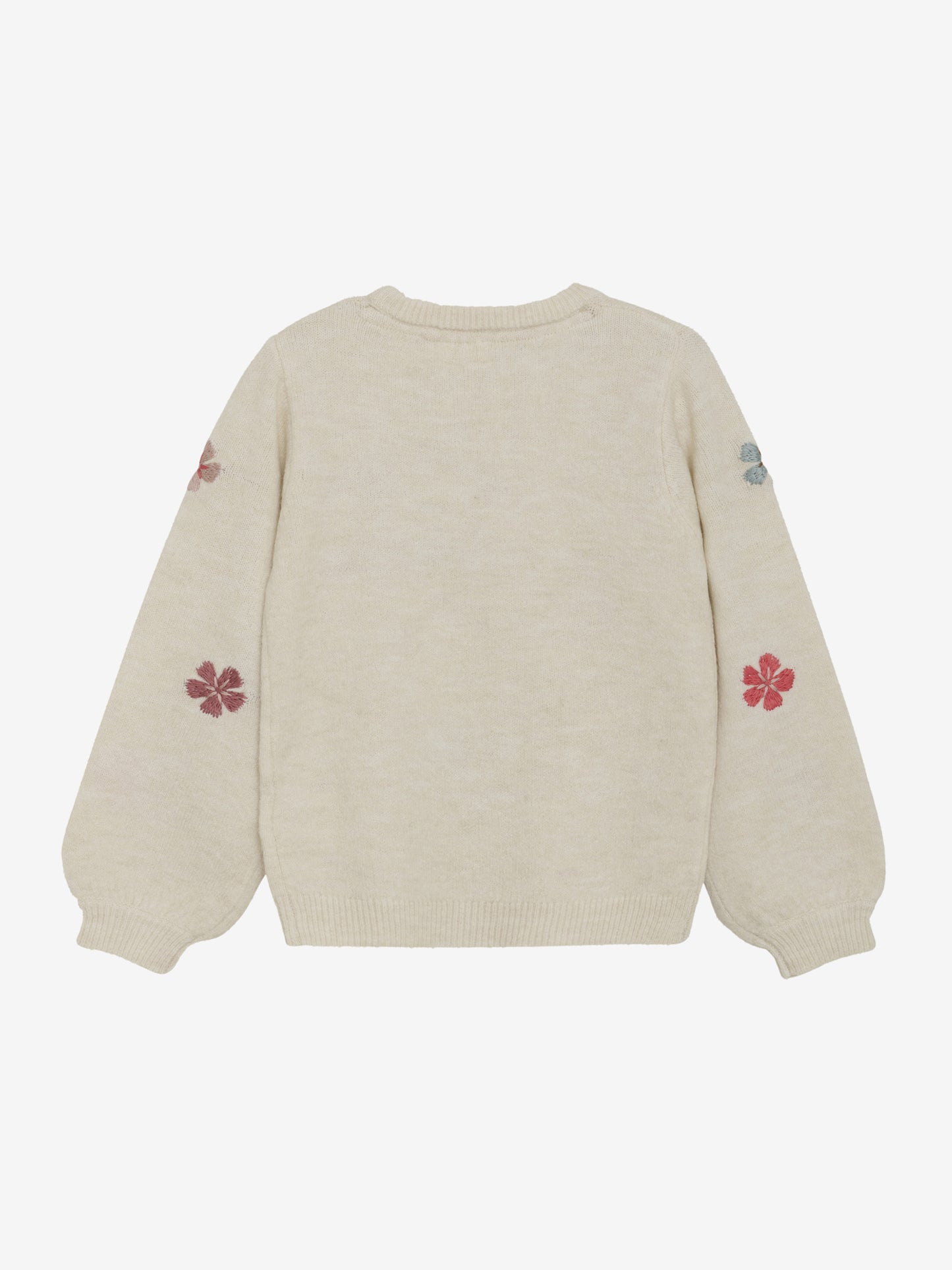 Minymo Pullover mit gestickten Blüten