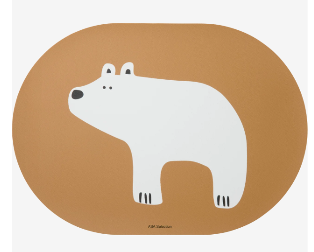 ASA Tischset "Bär", Lederoptik