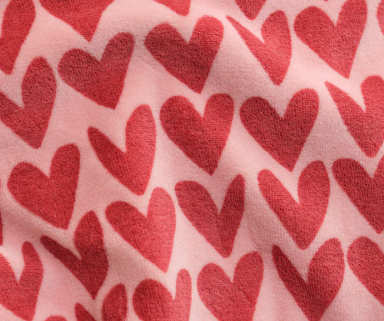 Sweater mit Herzprint, rosa-rot / DailySeven