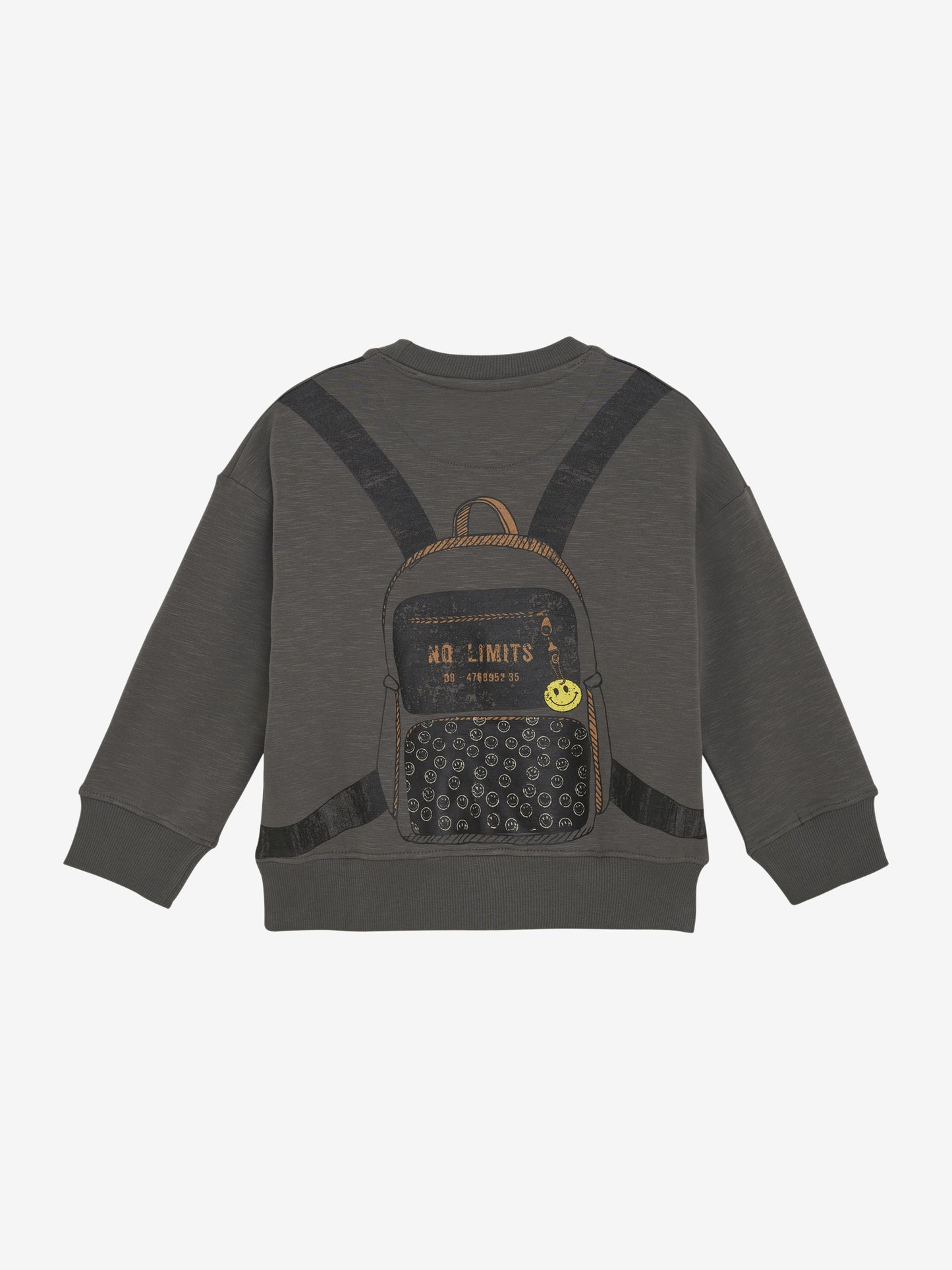 Sweatshirt mit Rucksack-Print