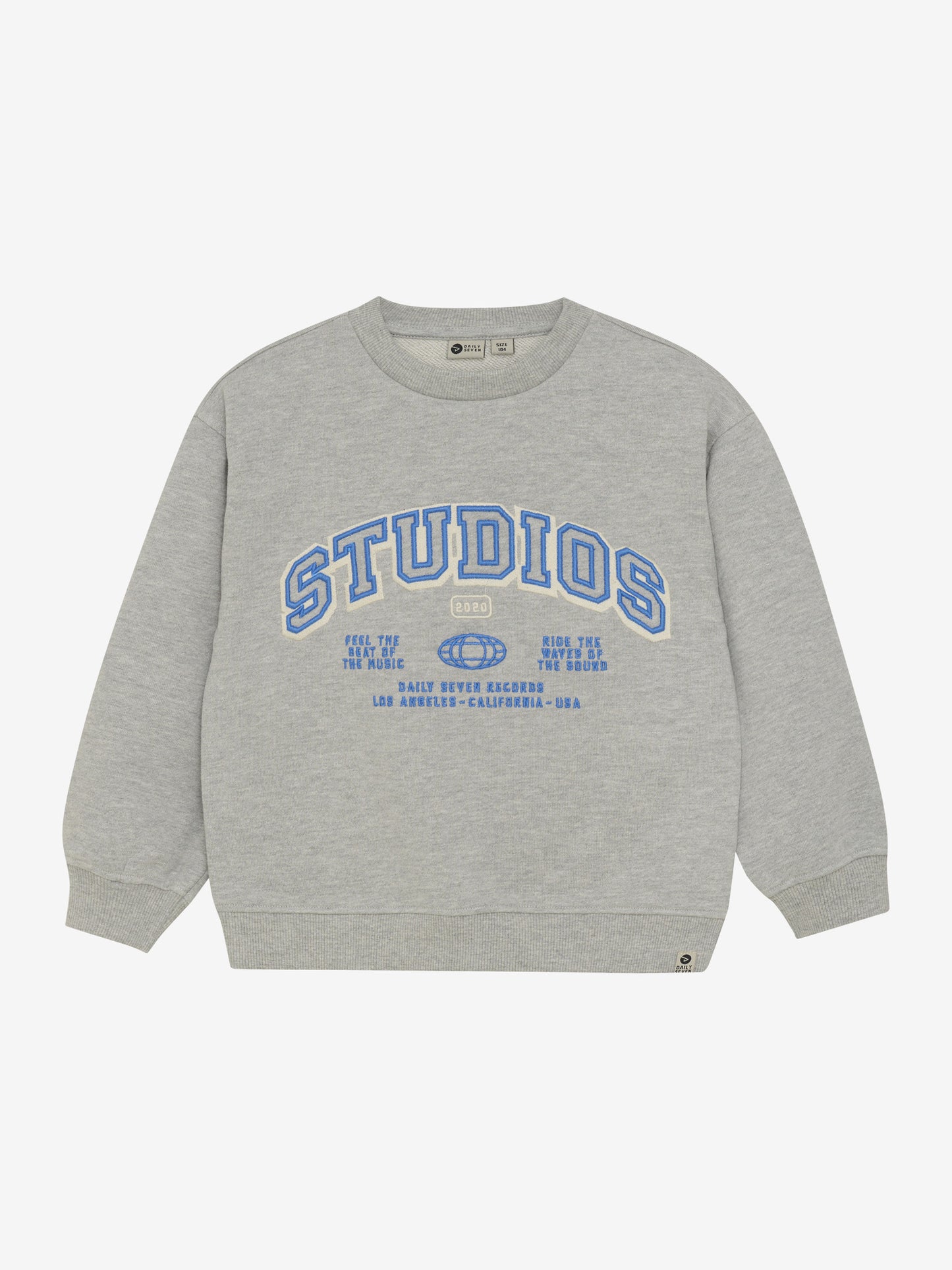 Oversized Daily Seven Sweatshirt, grau mit Stickerei