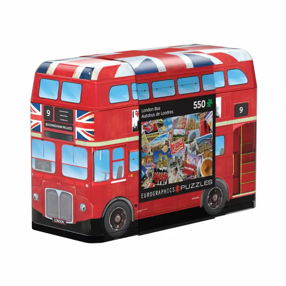 Eurographics Puzzle - London Doppeldecker Bus - in Metalldose, 550 Teile