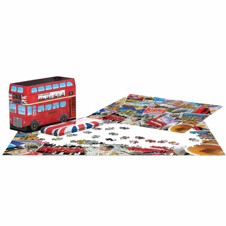 Eurographics Puzzle - London Doppeldecker Bus - in Metalldose, 550 Teile