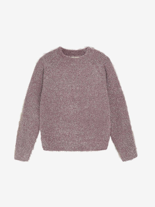 Glitzer Pullover rosé meliert von Creamie