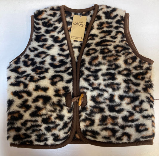 Weste "Leo Print", Bolero, 100% Schurwolle