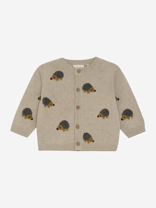 Baby Strickjacke mit Igel Motiv