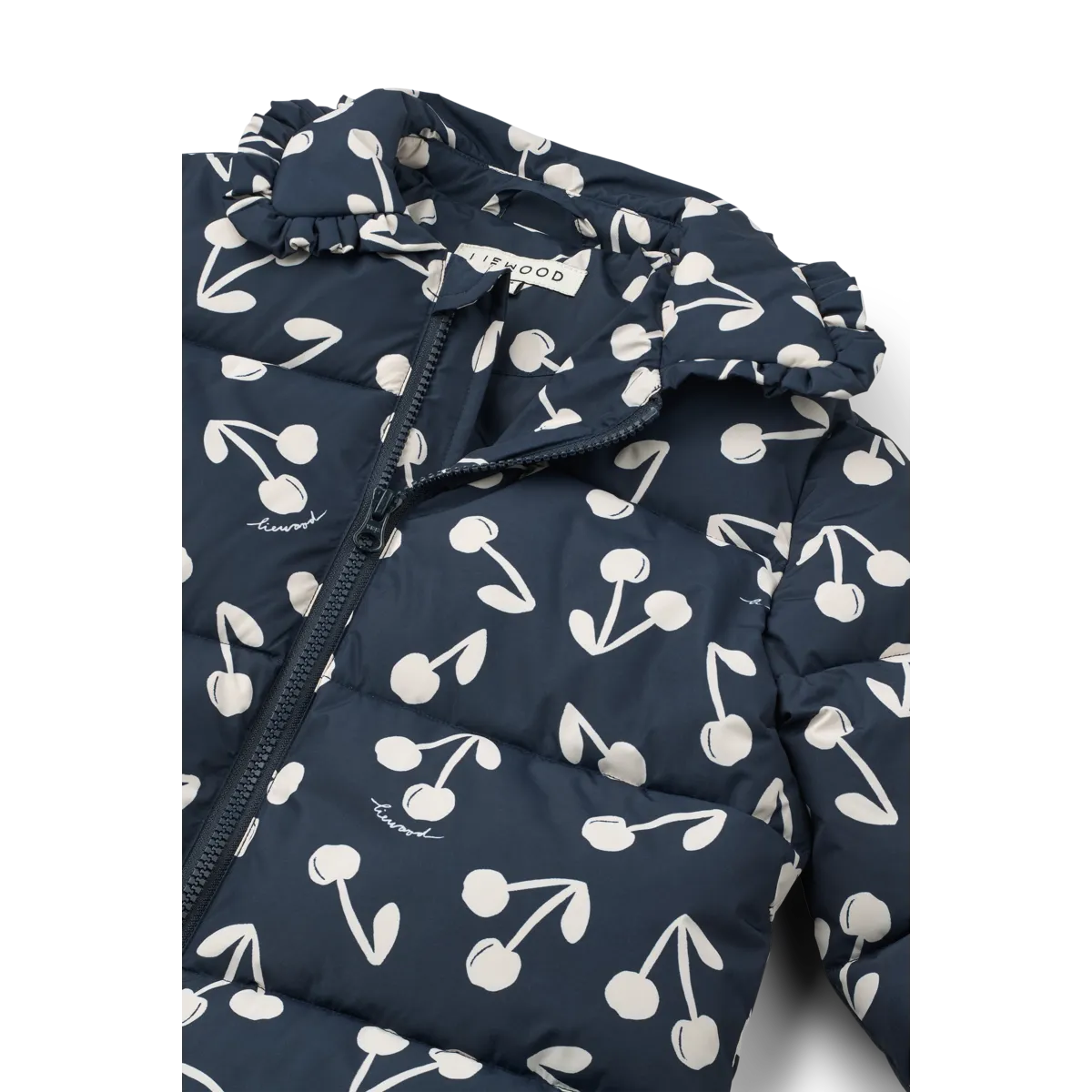 Liewood Daunenjacke "Anemone" mit Kirschen-Print