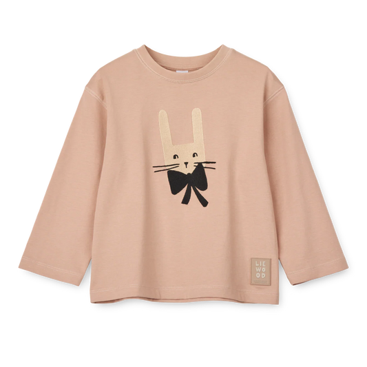 Liewood Langarmshirt "Apia" mit Hasenmotiv