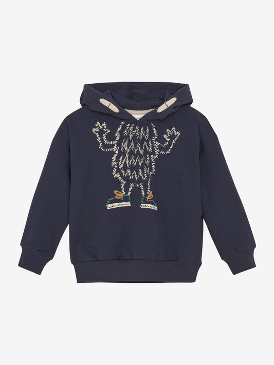 "Monster" Sweatshirt mit Kapuze