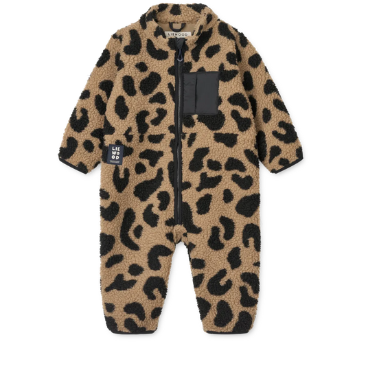 Liewood Nolano Plüsch Jumpsuit "Leo Print" für die Kleinen
