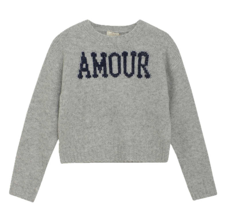 Pullover mit Schriftzug "amour"