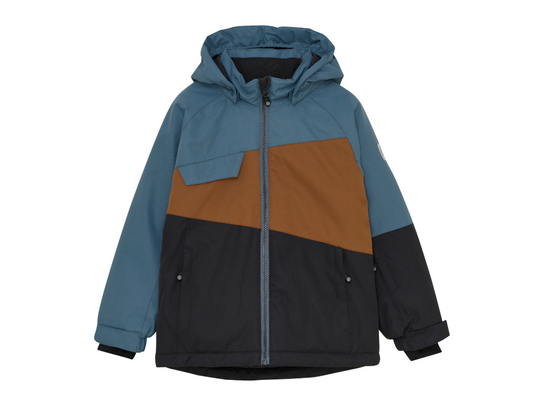 ColorKids Ski Jacke mit Kapuze in blau / braun