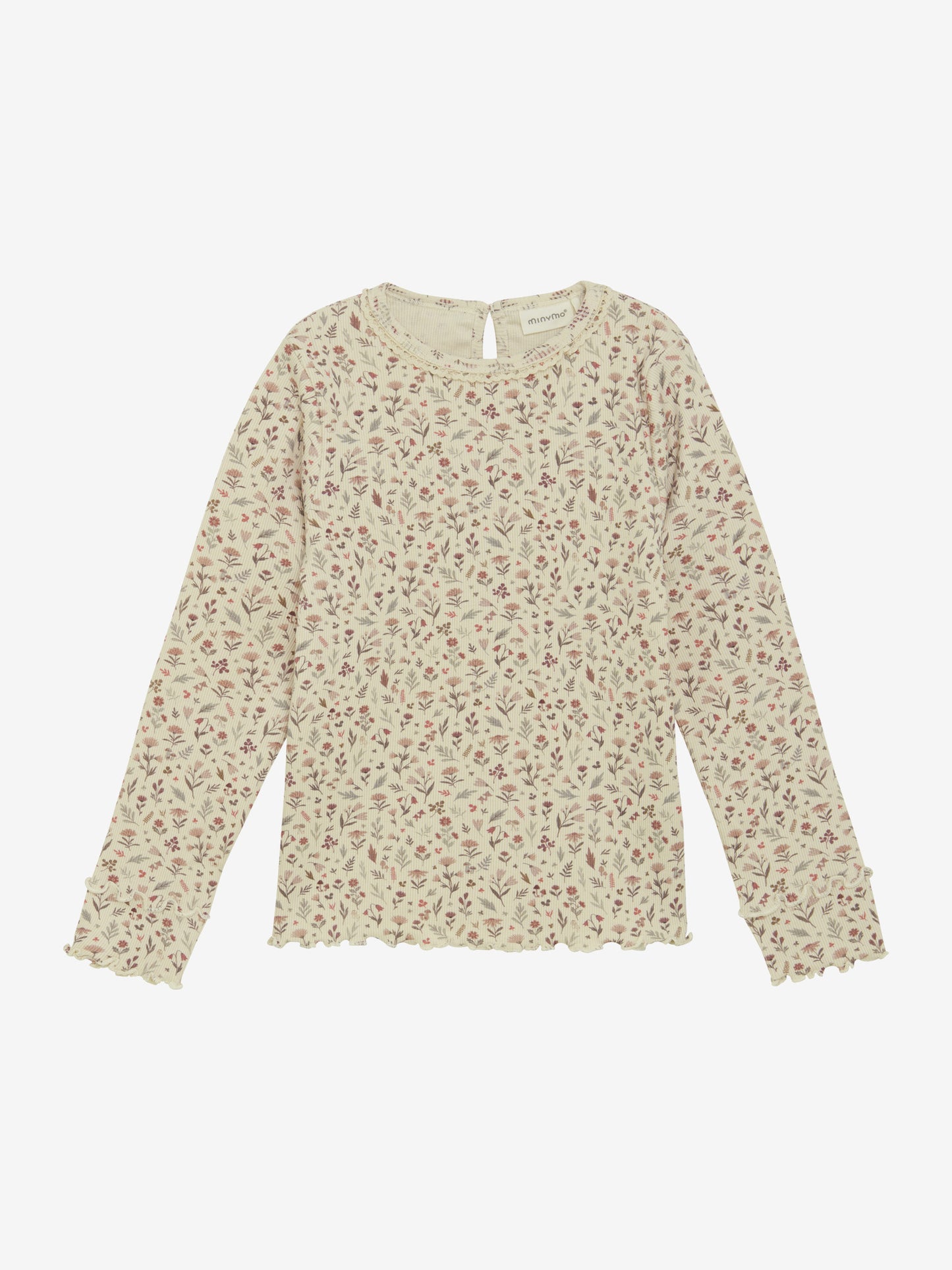 Minymo Langarmshirt mit Blütenprint