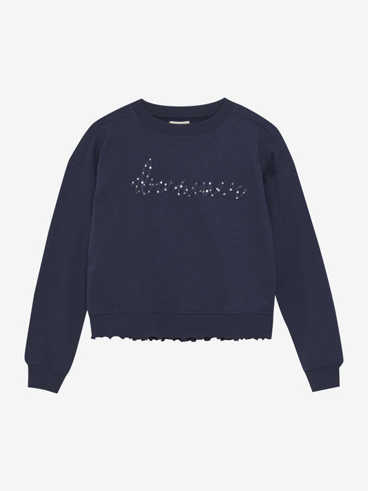 Sweatshirt mit Schriftzug "dreamer"