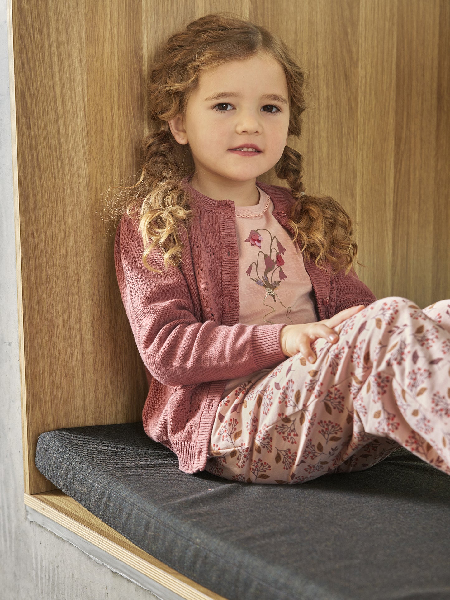 Minymo Langarmshirt mit Pailletten und Glitzer-Print