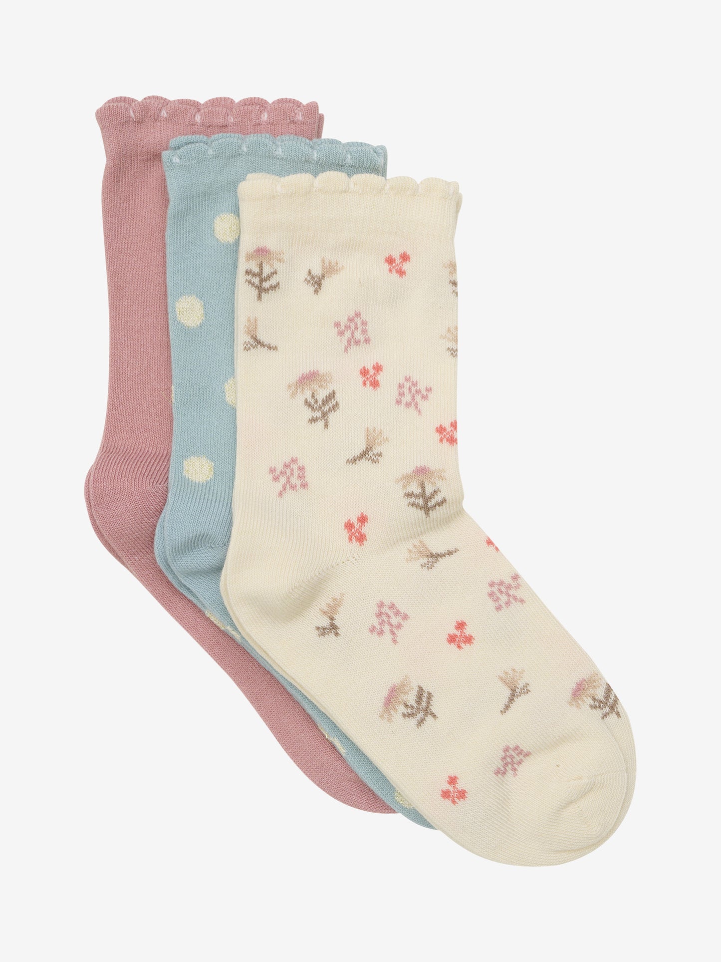 Kinder-Socken, 3er Pack mit Glitzer Effekt