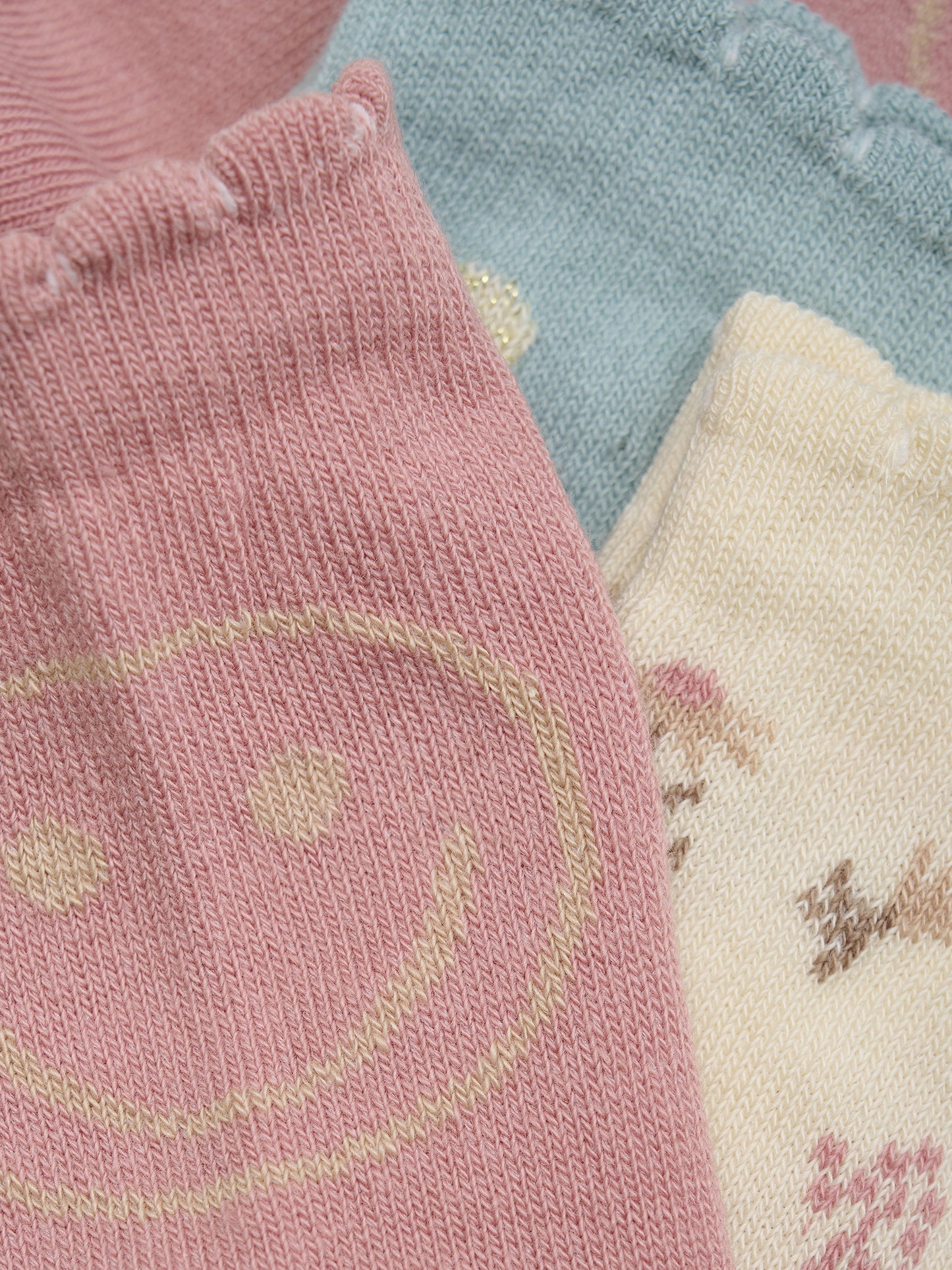 Kinder-Socken, 3er Pack mit Glitzer Effekt